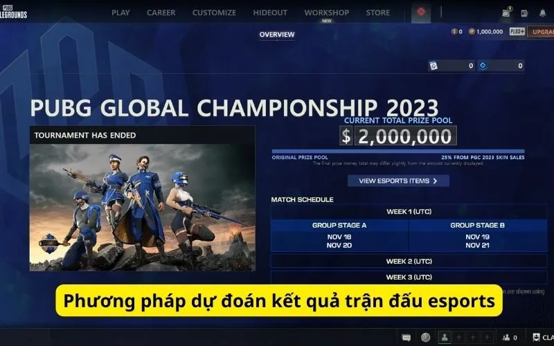 Phương pháp dự đoán kết quả trận đấu esports