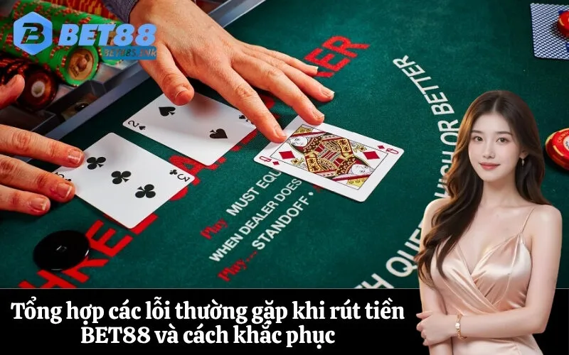 Tổng hợp các lỗi thường gặp khi rút tiền BET88 và cách khắc phục